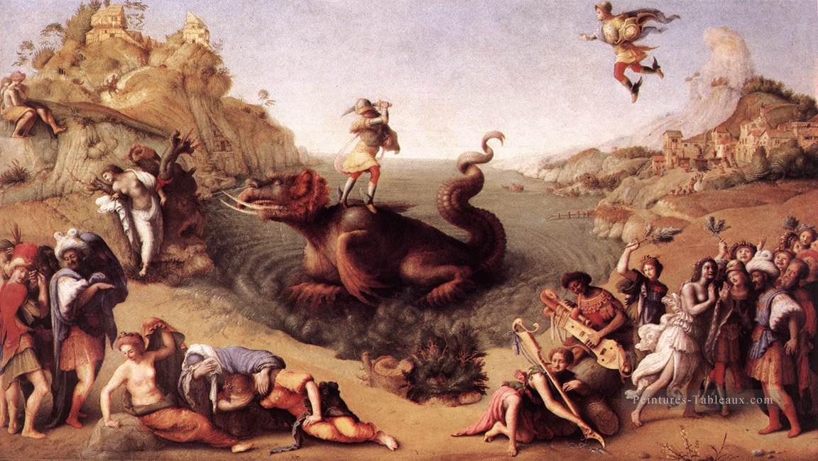 Persée Libère Andromède 1515 Renaissance Piero di Cosimo Peintures à l'huile
